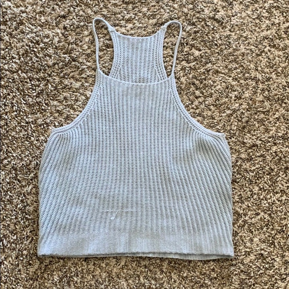 Brandy Melville Knit Halter Crop Top